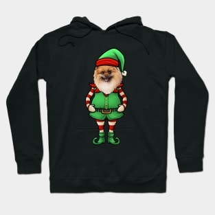 Pomeranian Christmas Elf Hoodie